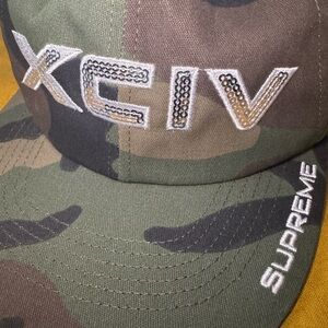 Supreme Green and Brown Camouflage Hat